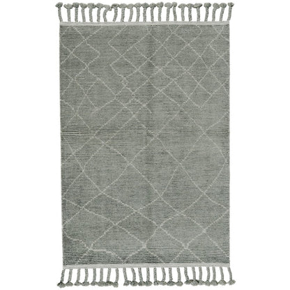 Twain Transitional Diamond, Green/Gray/Ivory, 4' x 6' Accent Rug