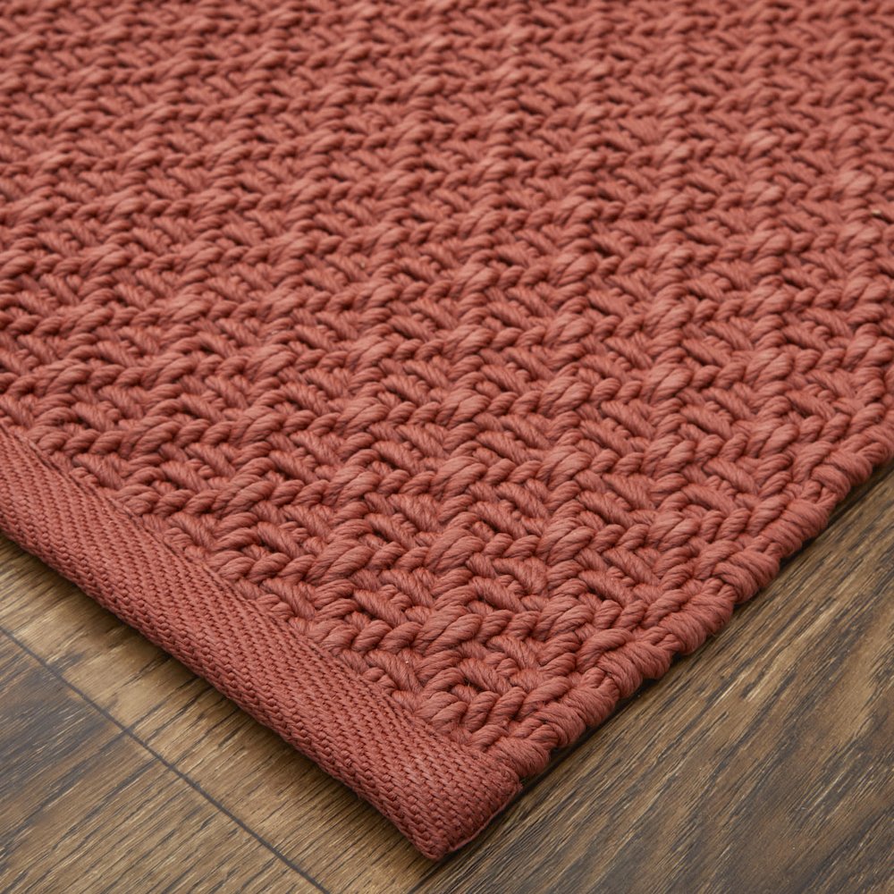 Tito Modern Solid, Red, 9' x 12' Area Rug