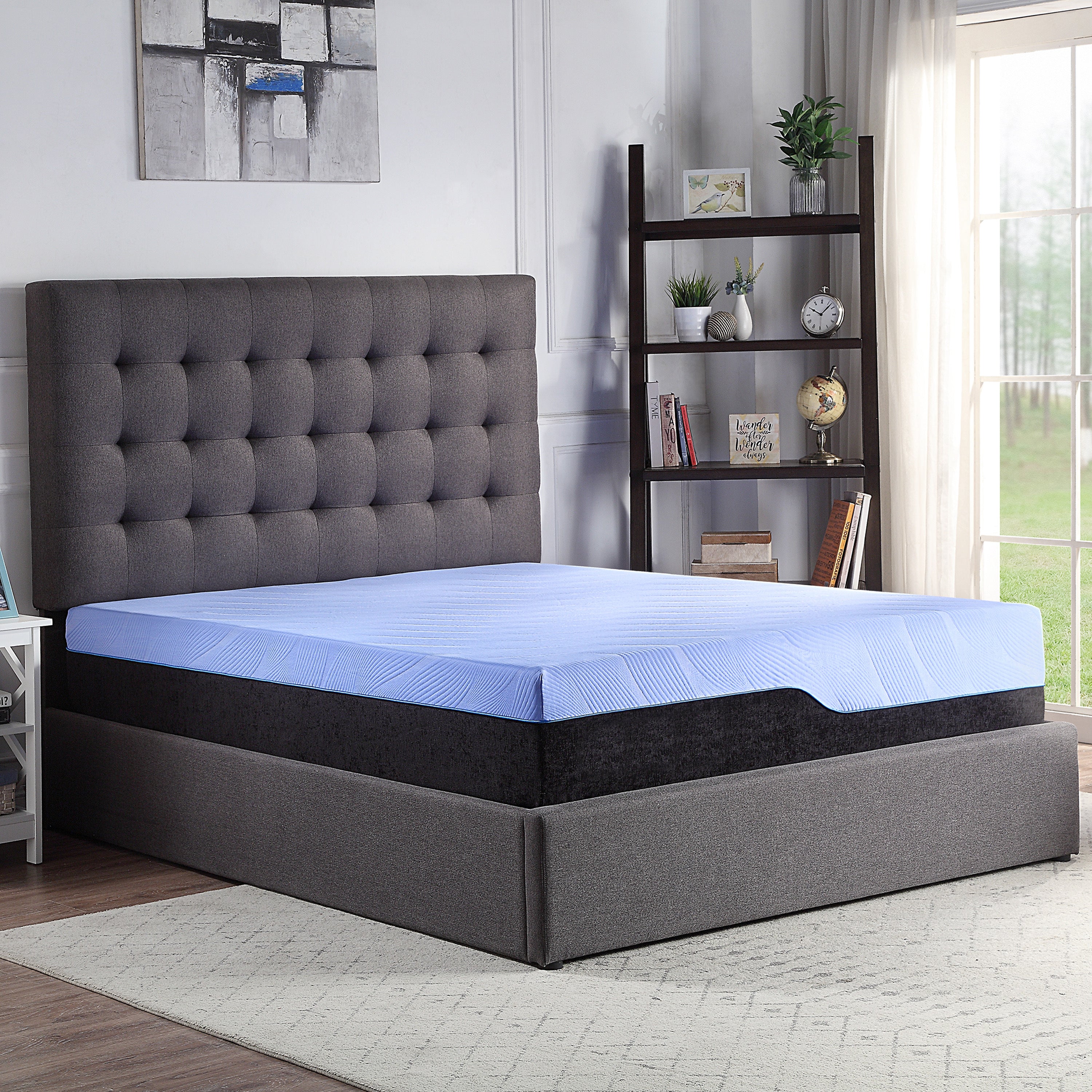 Bridgevine Home 12 inch Refresh Hybrid Cooling Fast Responding Latex Foam and Coil Adult Mattress, King Size