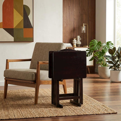 Espresso, Tray Table, Removable Tray Top, Quality Build