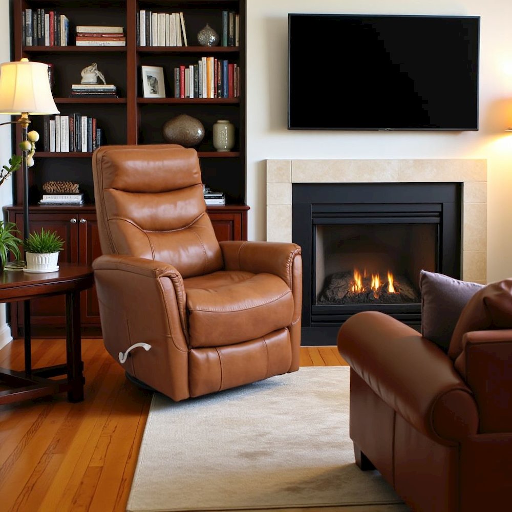 Butterscotch Recliner Nursery Glider Set – Elegant Boucle Chairs for Comfort
