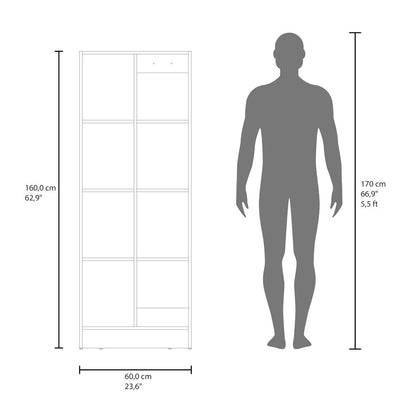 Flovilla Multistorage Cabinet with Shelves And Door for Storage, White