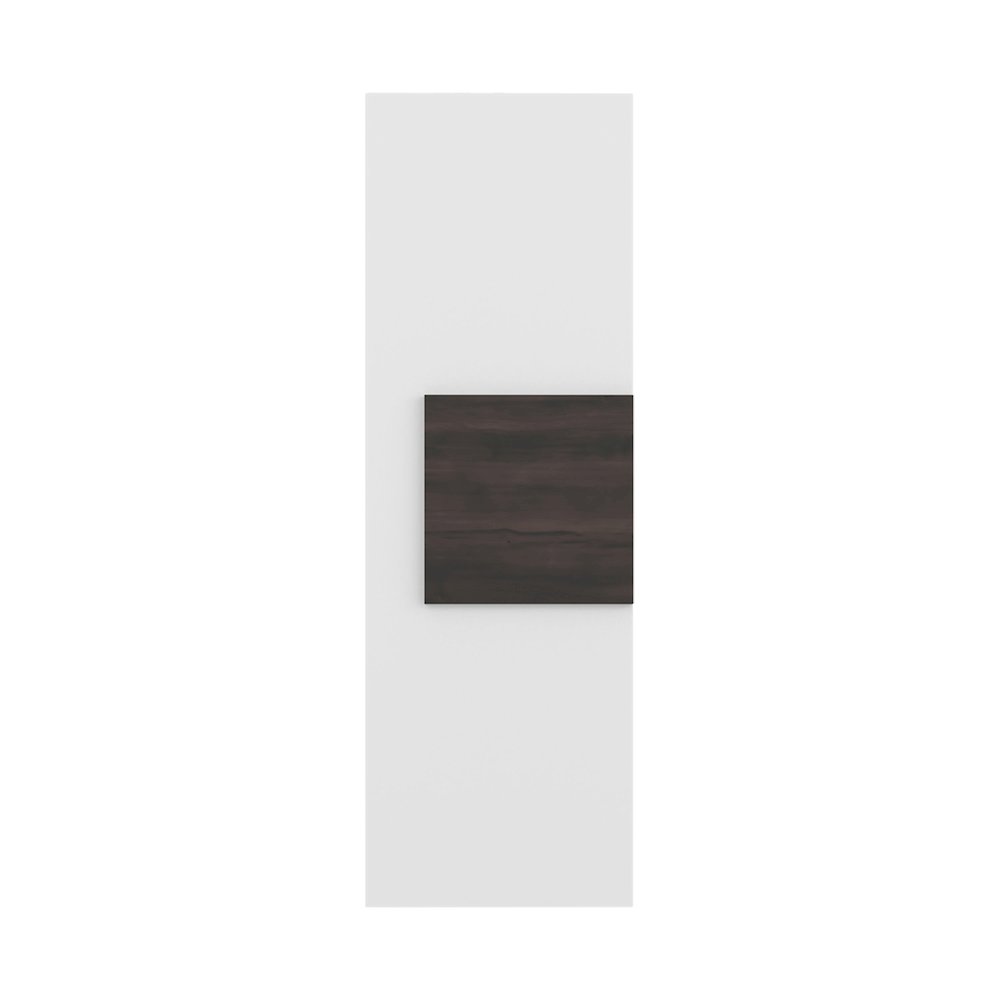 Elliott Medicine 38"H Single Door Cabinet, Three Shelves, White/Dark Walnut