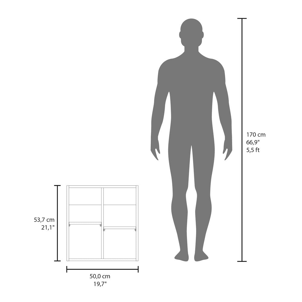 Loring Medicine Cabinet, 1 Door, 4 Shelves, 1 Mirror, White