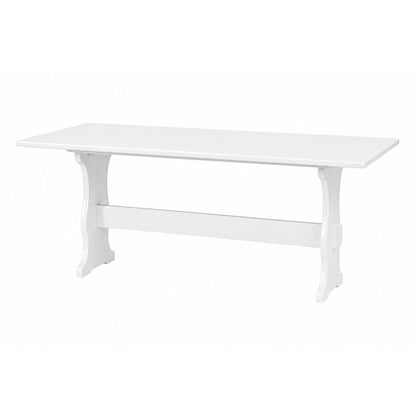 White Pine Dining Nook Set with Cushioned Benches and Corner Seat
