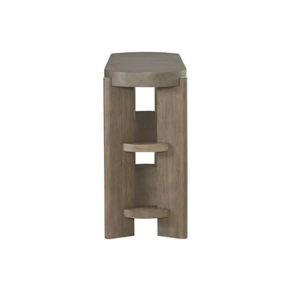 Affinity Sofa Table for Living Room - Dusty Taupe Faux Concrete Tops