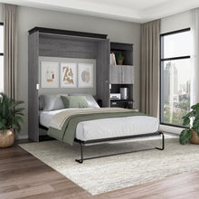 Orion Queen Murphy Bed with Storage Cabinet and Fold-Out Desk (97W)