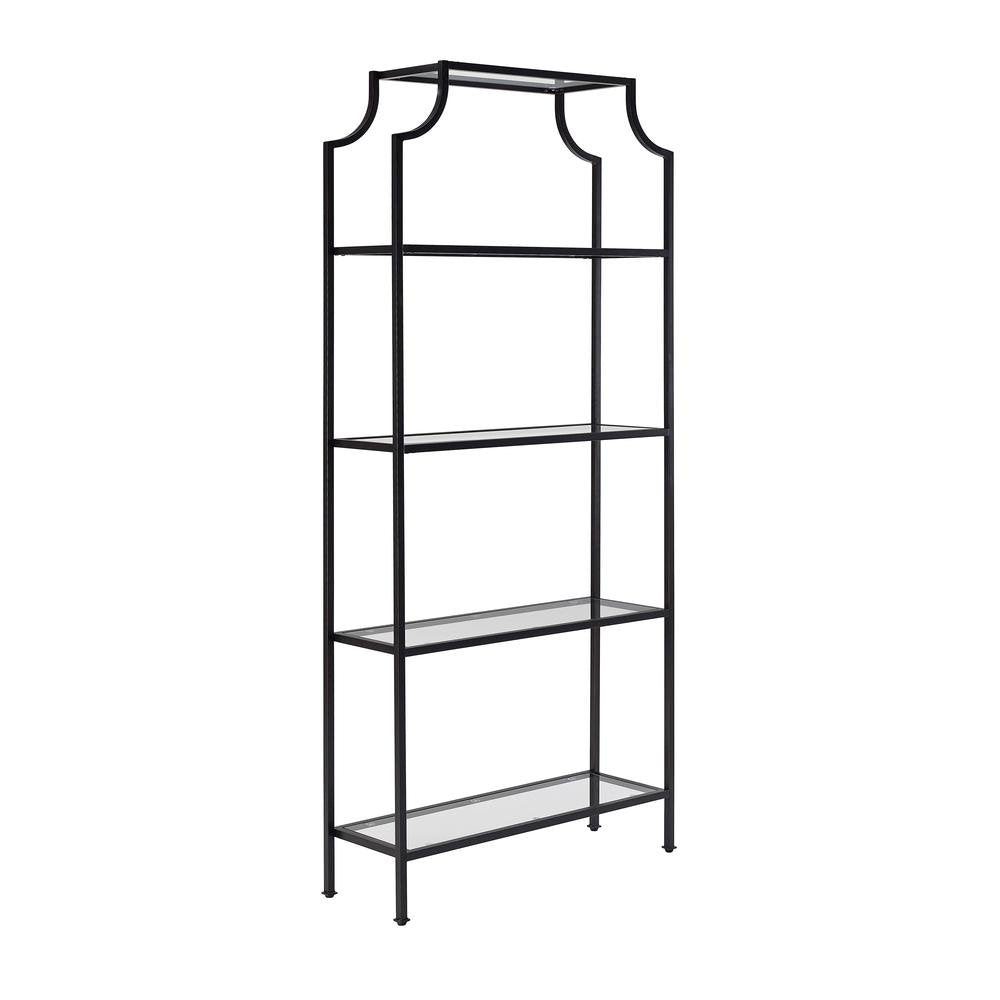 Oil Rubbed Bronze Etagere with Anti-Tip Hardware and Sturdy Frame