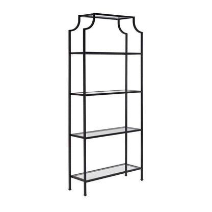 Oil Rubbed Bronze Etagere with Anti-Tip Hardware and Sturdy Frame