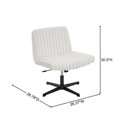 Swivel Office Chair with Criss Cross Design, Adjustable & Comfortable