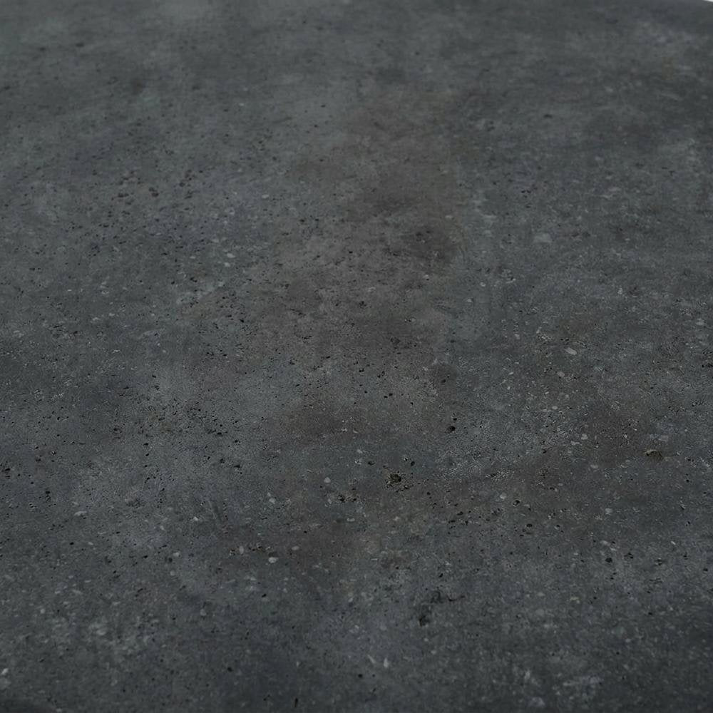 Black Concrete Top Coffee Table with Acacia Legs and Terrazzo Surface