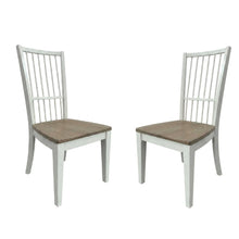 White Spindle Back Dining Chairs in Two-Pack with Classic Style and Comfort