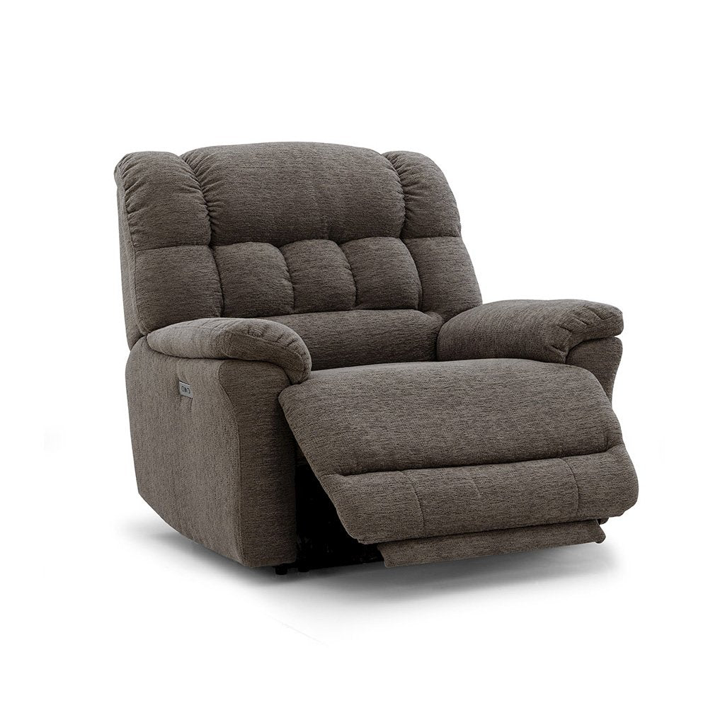 Oversized Recliner Chair for Big and Tall Adults – Power Zero Gravity Recliner with Wide Seat,  Heavy-Duty Big Man, Supports Up to 450 lbs, Brown