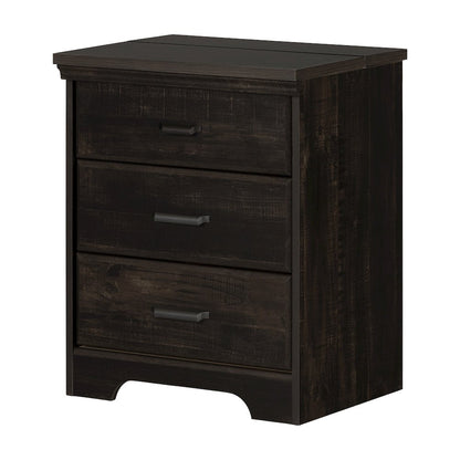 Versa Nightstand Charging Station, Rubbed Black