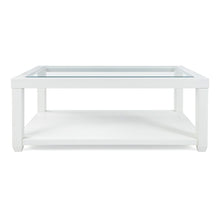 Urban Icon Contemporary Rectangular Glass Inlay Coffee Table