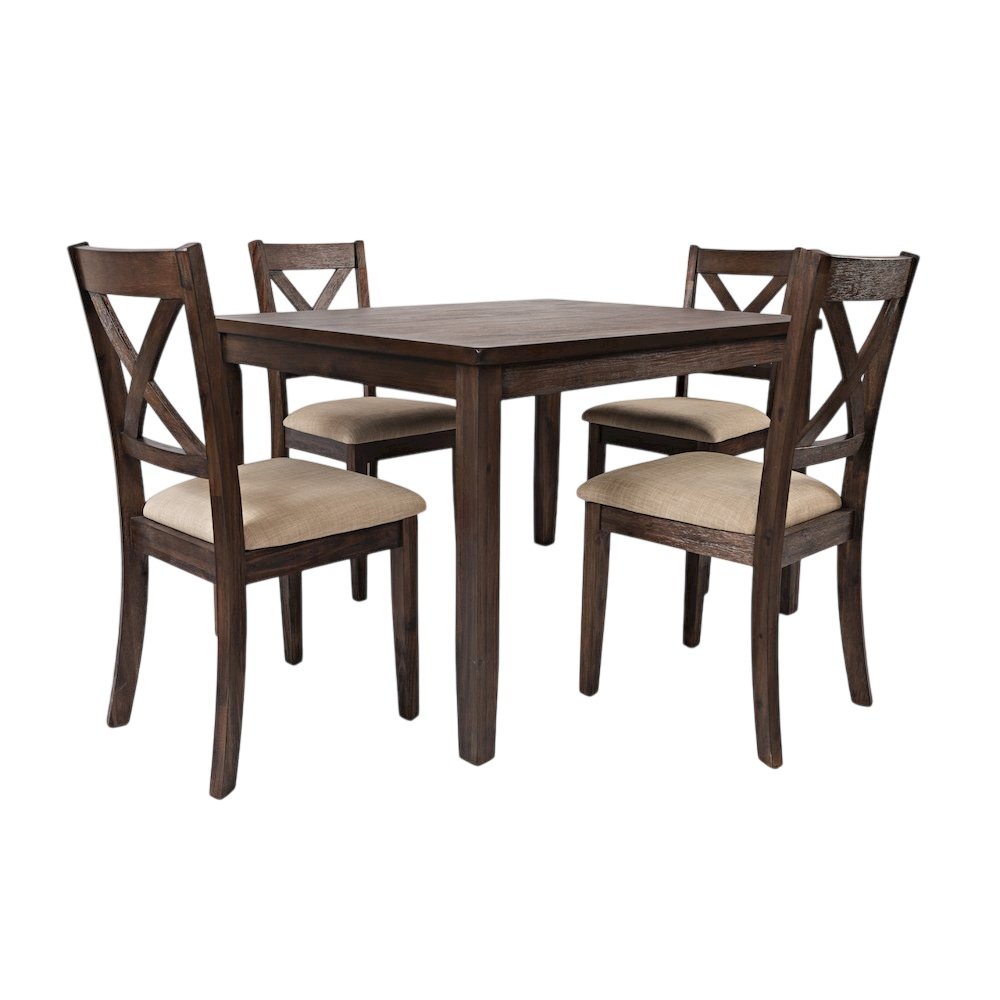 Walnut Creek 5 Piece Dining Set - Table with 4 Chairs