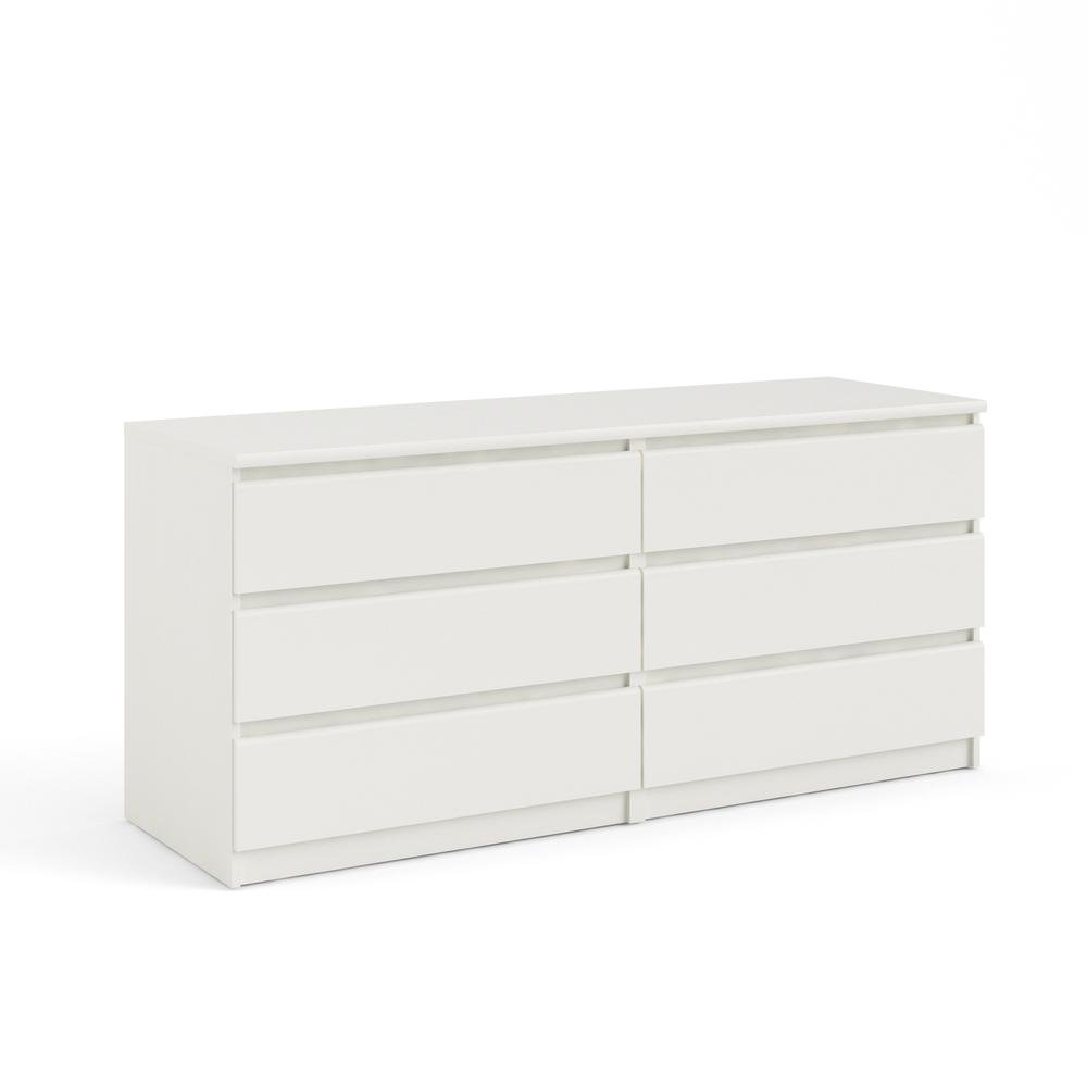 Furnifact White Dresser for Bedroom – Modern Chest of Drawers with Spacious Storage – Stylish and Functional Dresser for Bedroom Clothes, Linens, or Essentials