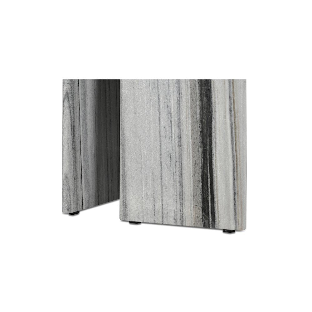 Celia Oval Dining Table Panda Marble