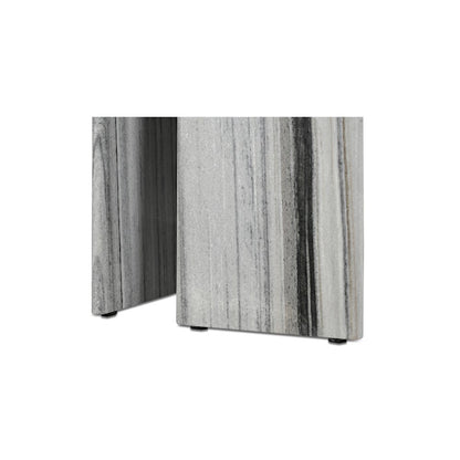 Celia Oval Dining Table Panda Marble