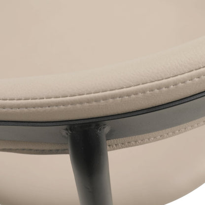 Lume Collection Modern Dining Chair in Dark Taupe Set of 2