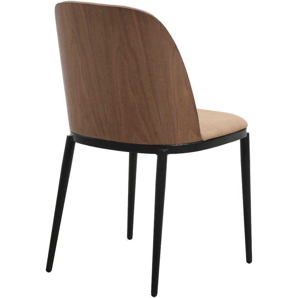 Zayle 7-Piece Dining Set with 55" Rectangular Dining Side Chair in Walnut/Brown