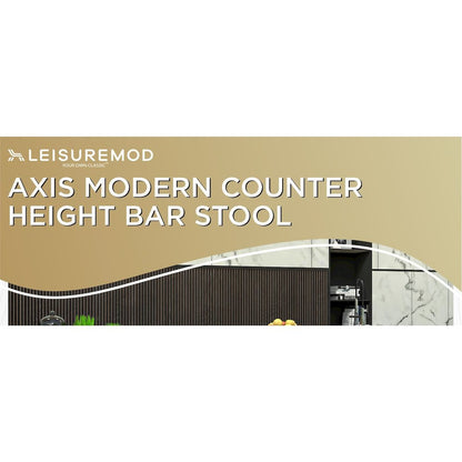 Axis Collection Modern Bar height Chair in Black