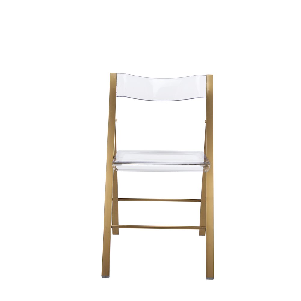 Menno Mid-Century Modern Acrylic Folding Chair