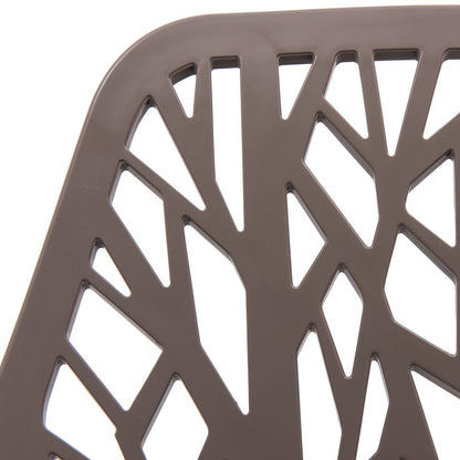 Modern Asbury Dining Chair w/ Chromed Legs, Set of 4