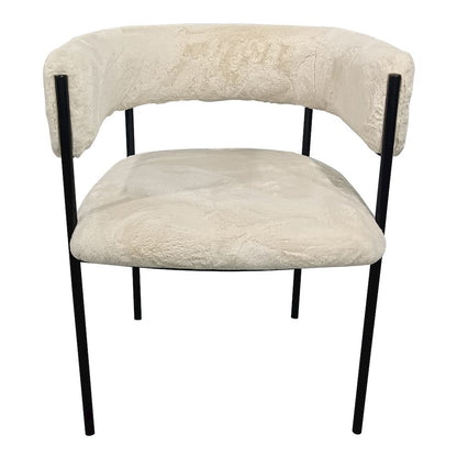 Elias Collection Modern Dining Chair in Light Grey Velvet - Set of 4