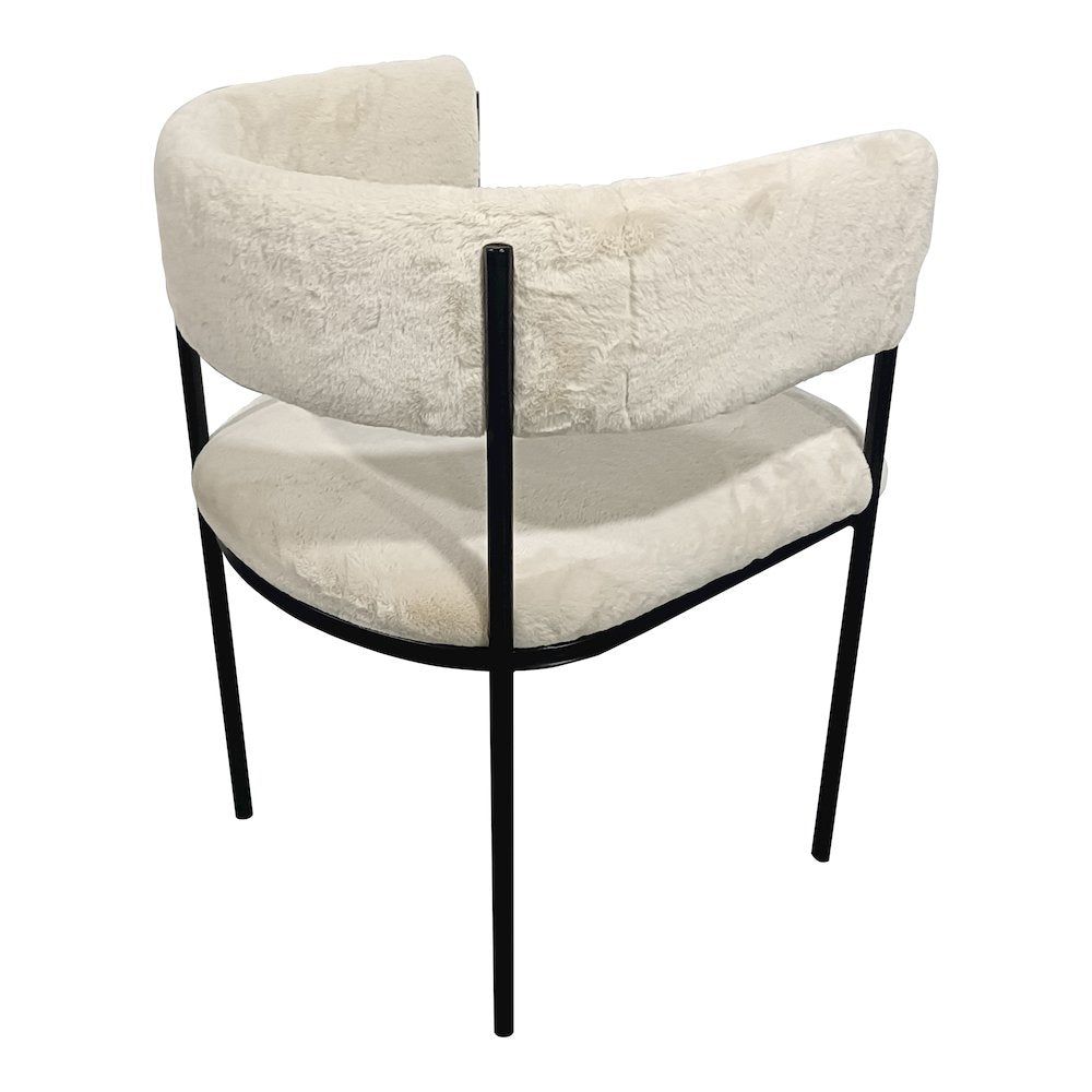 Elias Collection Modern Dining Chair in Light Grey Velvet - Set of 4