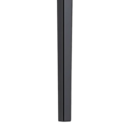 Avo Series Modern Dining Table Black Base, With 55 White/Gold Sintered Stone Top