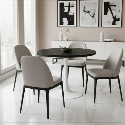 Cyril Collection Modern Chair in Light Brown Velvet