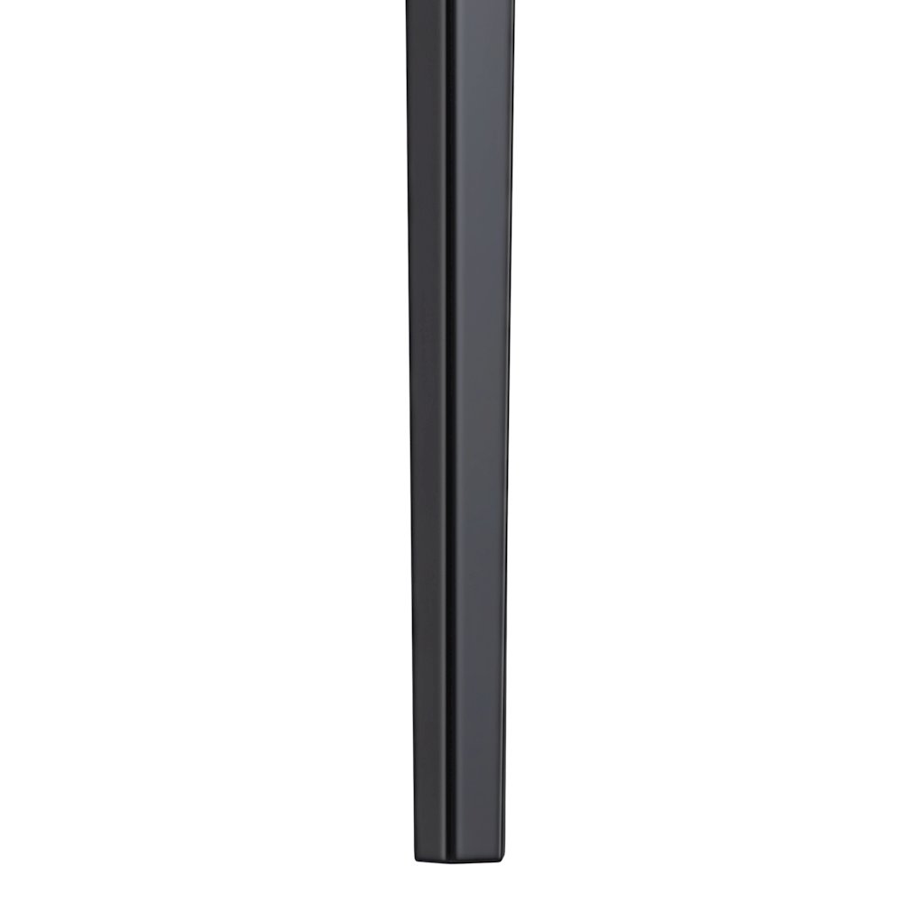 Avo Series Modern Dining Table Black Base, With 55 White/Gold Sintered Stone Top