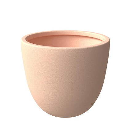 Dahlia Series Poly Stone Planter in TerraCotta Color 21.3 Dia, 15.7 High