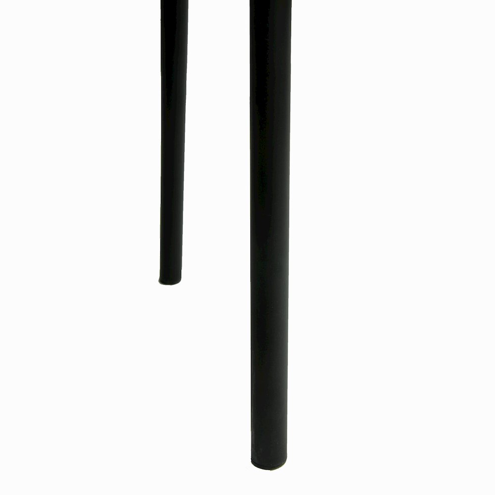 Ervilla Dining Armchair in Black Steel Frame Set of 2