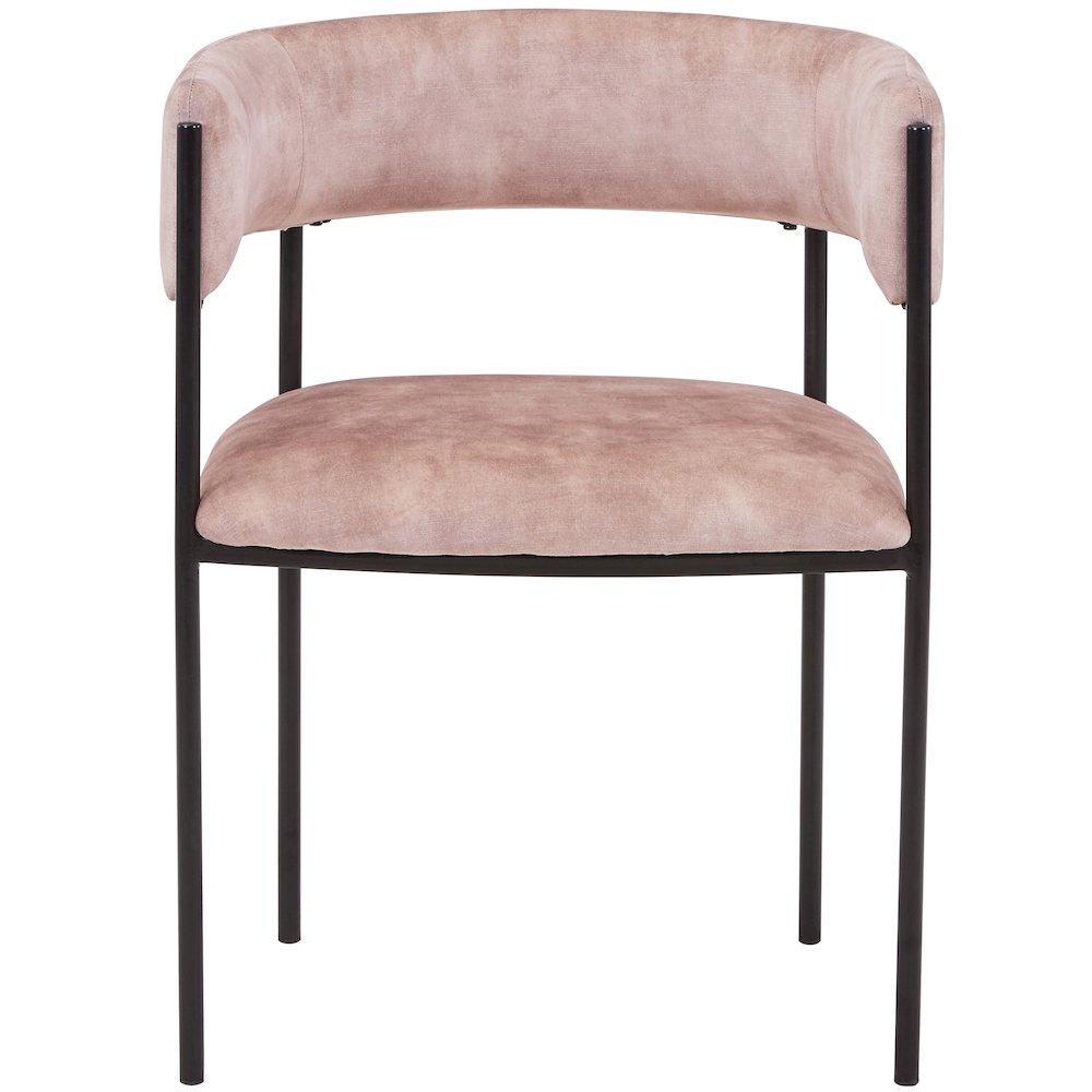 Cyril Collection Modern Chair in Light Brown Velvet
