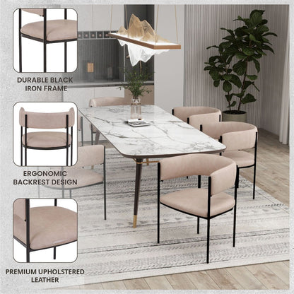 Cyril Collection Modern Chair in Taupe