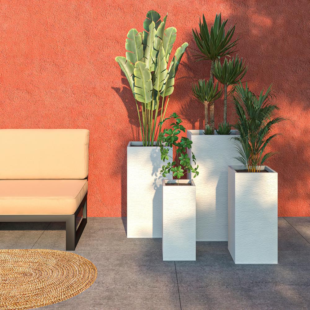 Basalt Planter Set White