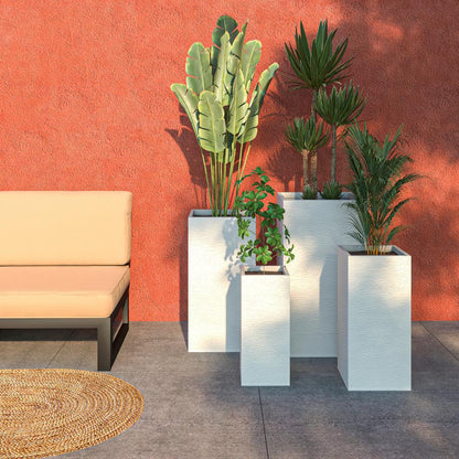 Basalt Planter Set White