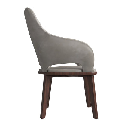 Vivara Collection Modern Dining Chair in Grey Set of 2