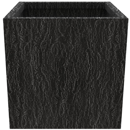 Verdura Series Cubic Poly Stone Planter in Dotted Blck 29.5 Cube