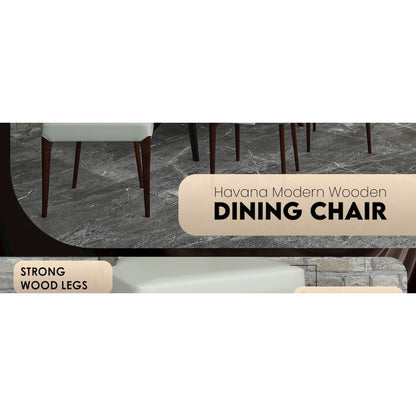 Havana Collection Modern Wooden Dining Chair in Toupe