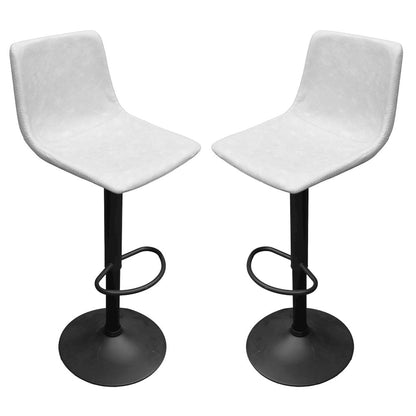 Tilbury Modern Adjustable Bar Stool in Light Grey