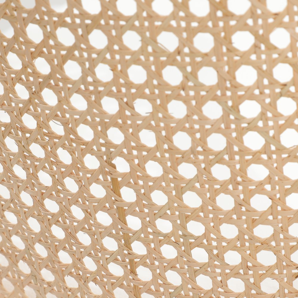 Ervilla Mid-Century Modern Wicker Bar Stool in White