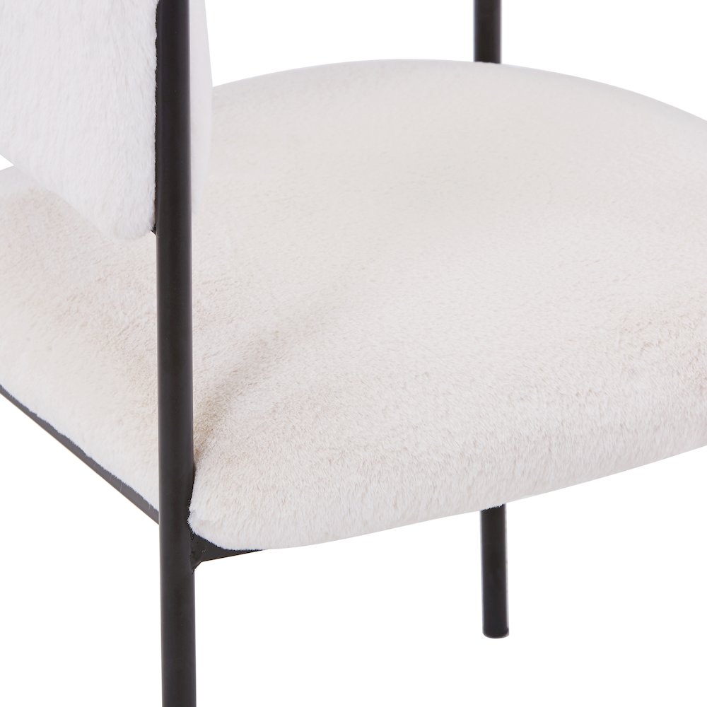 Gavin Series Modern Chair Black Frame in Light Brown Set of 4