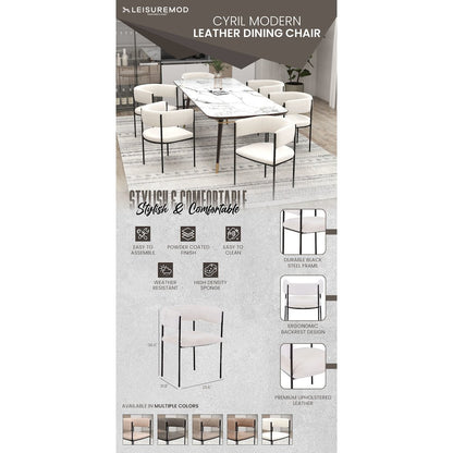 Gavin Series Modern Chair Black Frame in Light Brown Set of 4