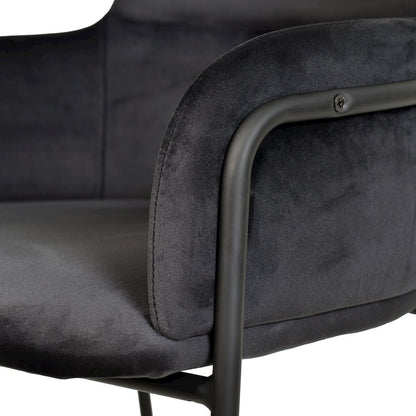 Axis Collection Modern Bar height Chair in Black