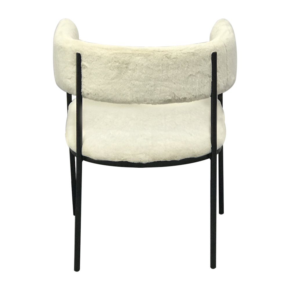 Gavin Series Modern Chair Black Frame in Light Taupe Set of 4