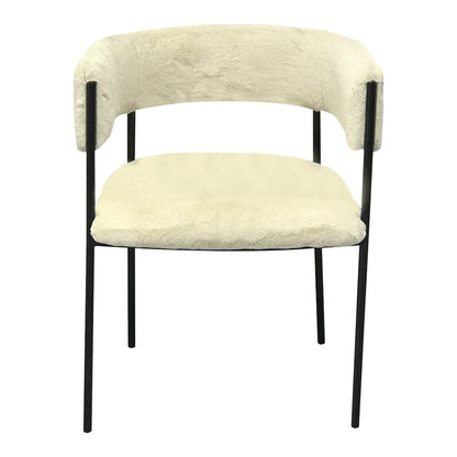Gavin Series Modern Chair Black Frame in Light Taupe Set of 4