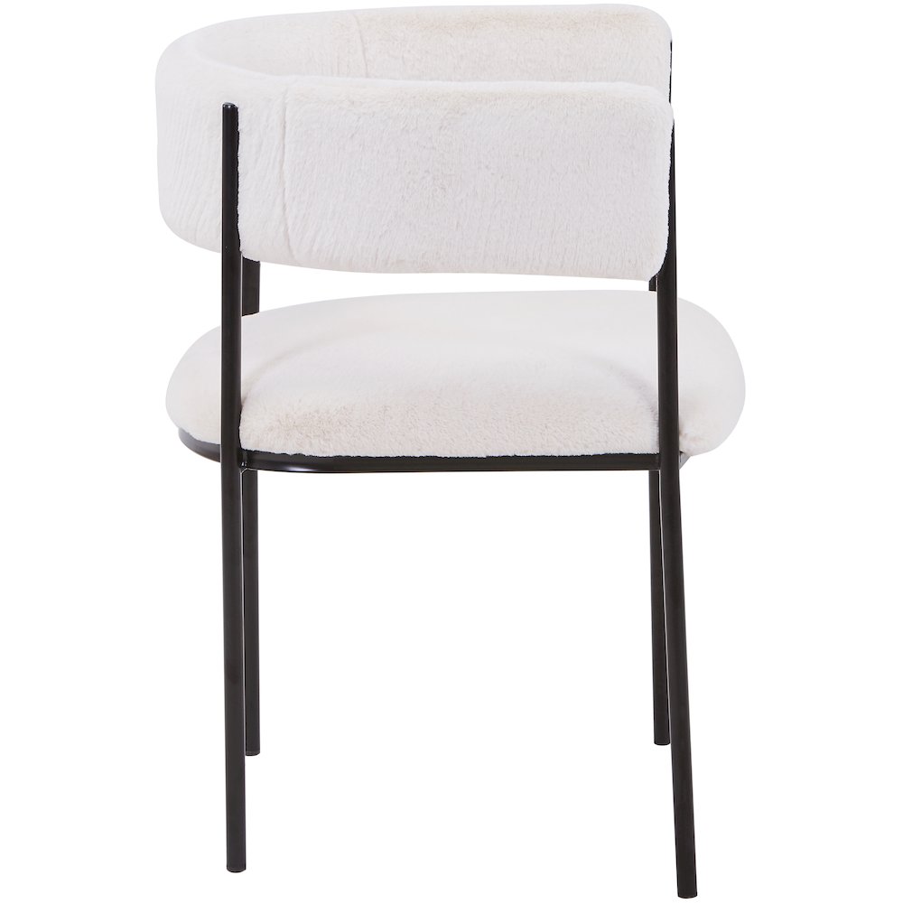 Gavin Series Modern Chair Black Frame in Light Taupe Set of 4